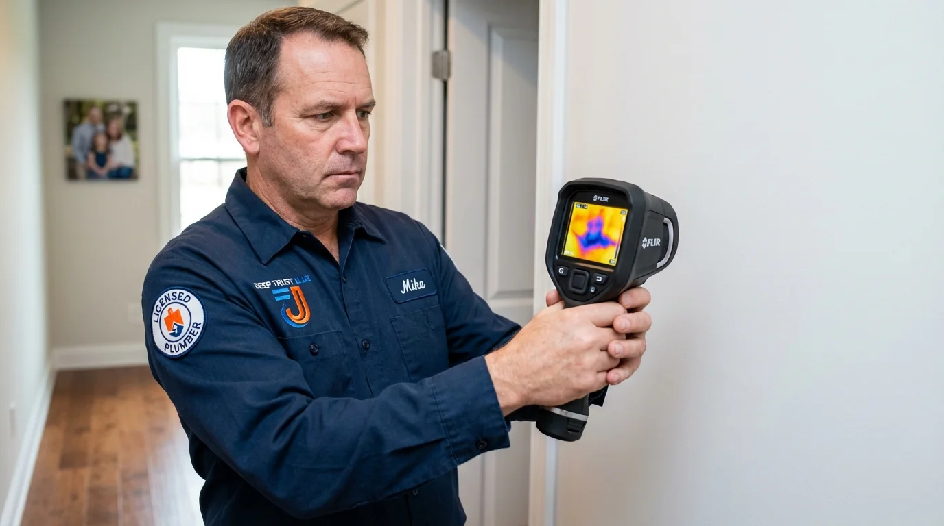 Thermal imaging leak detection by Johns Plumbing LLC in Batavia